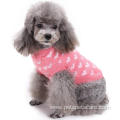 Latest Cute Pink Knitted Princess Style Dog Sweater